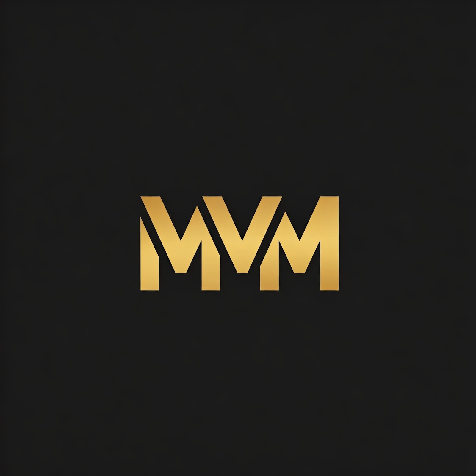 MVM gold monogram