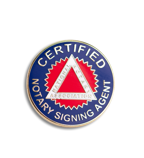 National Notary Association Certified Notary Signing Agent pin